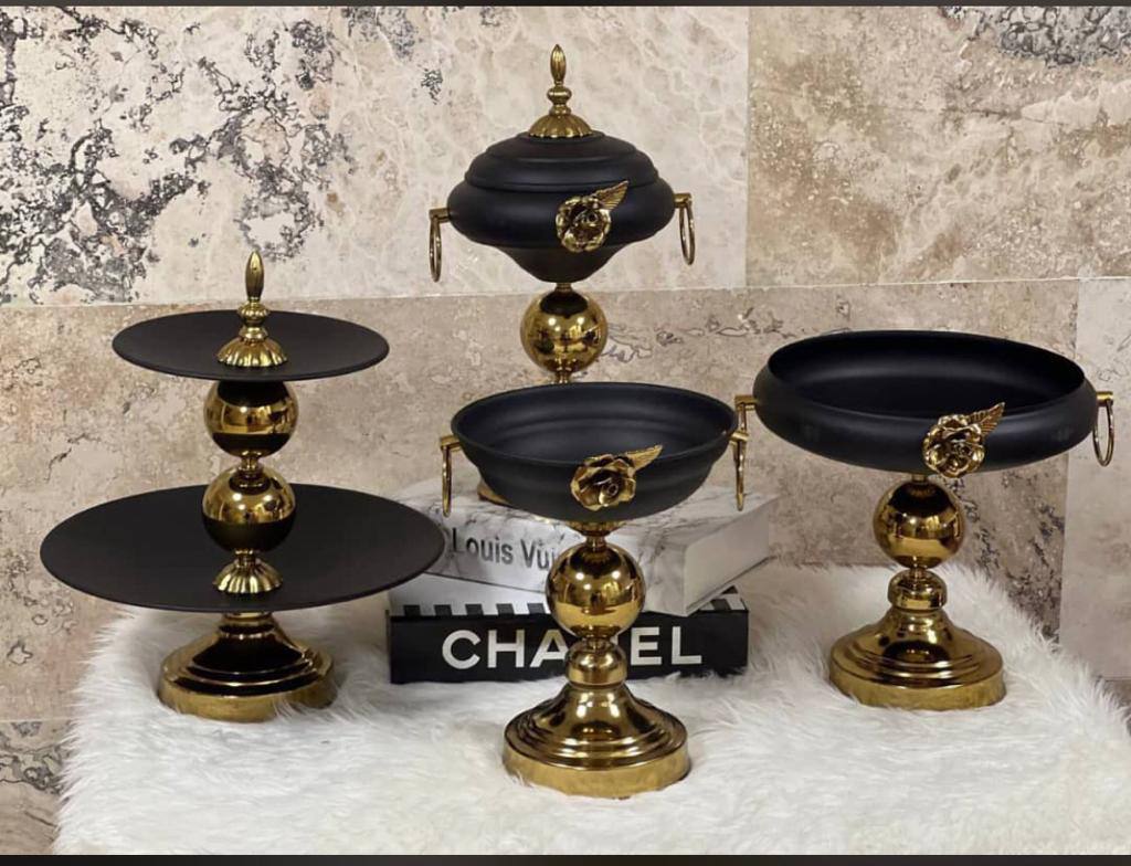 سرویس گلدار فلزی